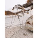 Golden Drop Lariat Necklace