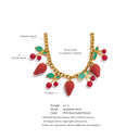 Strawberry Charm Gold Necklace