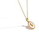 Golden Angel Medallion Necklace