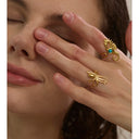 Golden Scorpion Statement Earrings