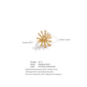 Gold Sunburst Sculptural Ring