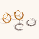 Twisty Hoop Earrings