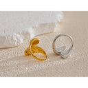 Sofia Minimal Open Gold Ring