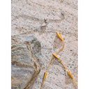 Golden Drop Lariat Necklace