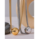 Golden Aura Disc Necklace