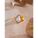 Gold Abstract Statement Ring