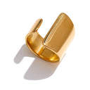 Sculpted Gold Wave Ring