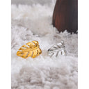 Nola Gold Sculpted Leaf Ring