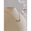 Heart & Sparkle Gold Necklace