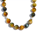 Earth Tone Stone Beaded Necklace