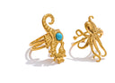Golden Scorpion Statement Earrings