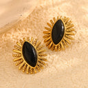 Noir Halo PVD Hoops