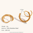 Twisty Hoop Earrings