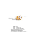 Gold Abstract Statement Ring