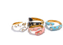Eve Color Enamel Gold Ring