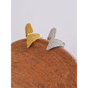 Sculpted Textured Gold Open Ring