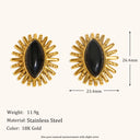 Noir Halo PVD Hoops