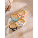 Eve Color Enamel Gold Ring