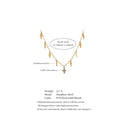 Golden Cross Charm Necklace