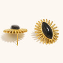 Noir Halo PVD Hoops