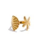 Modern Gold Cuff Ring
