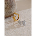 Modern Gold Cuff Ring