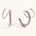Twisty Hoop Earrings