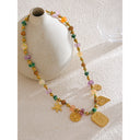 Boho Charm Beaded Necklace
