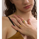 Golden Scorpion Statement Earrings