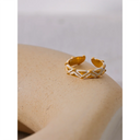 Aurora Geometry Gold Cuff Bracelet – Luxury Enamel Detail