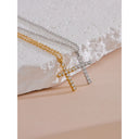 Crystal Cross Necklace