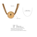 Golden Aura Disc Necklace
