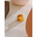 Sculpted Gold Wave Ring