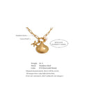 Golden Sea Charm Necklace