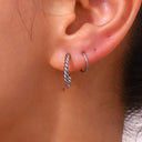 Twisty Hoop Earrings