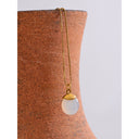 White Dome Stone Necklace